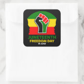 Sticker Carré Jour de la Liberté - Histoire noire (Sac)