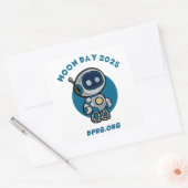 Sticker Carré Jour de la Lune 2025 DPRG.Org (Enveloppe)