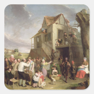 Sticker Carré Jour de mai, c.1811-12 (huile sur la toile)