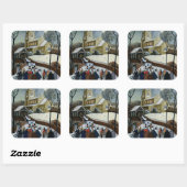 Sticker Carré Jour du salut (Feuille)