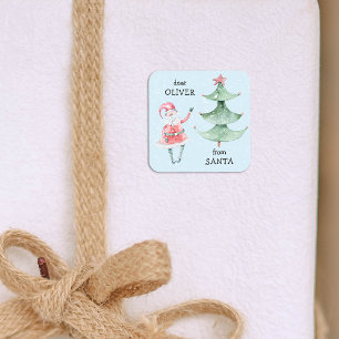 Sticker Carré Jour férié Noël Père Noël