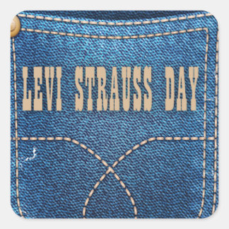 Sticker Carré Jour Levi Strauss - Jour de l'Appréciation