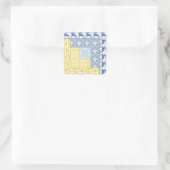 Sticker Carré Journal Cabine hiver (Sac)