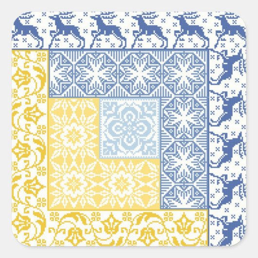 Sticker Carré Journal Cabine hiver (Devant)