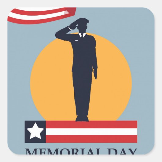 Sticker Carré Journée commémorative (Devant)