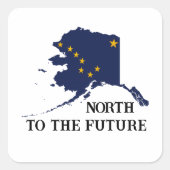 Sticker Carré Journée de l'Alaska (Devant)