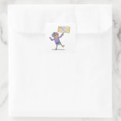 Sticker Carré Journée internationale de la femme (Sac)