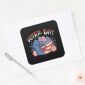 Sticker Carré Journée nationale d'inscription des électeurs (Enveloppe)