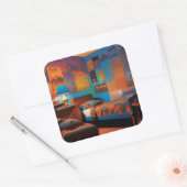 Sticker Carré Jours Blacklight (Enveloppe)