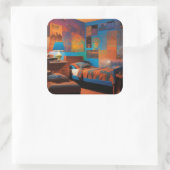 Sticker Carré Jours Blacklight (Sac)