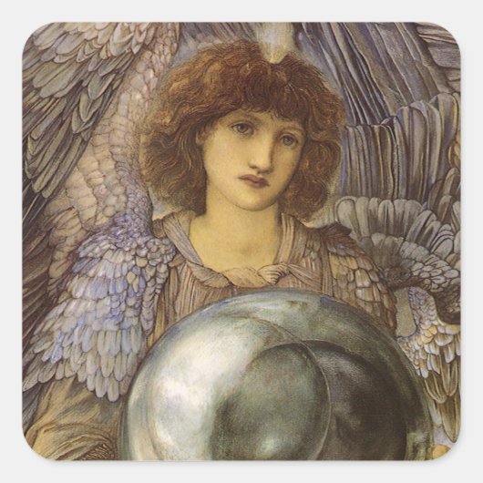 Sticker Carré Jours de création, premier jour par Burne Jones (Devant)