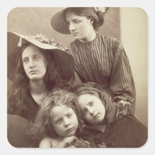 Sticker Carré Jours d'été, c.1866 (copie d'albumen d'un collod