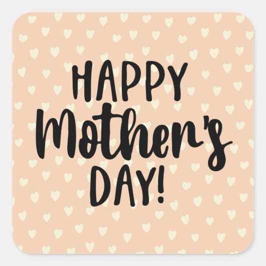 Sticker Carré Jovely Happy Mother's Day (Devant)
