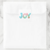 Sticker Carré JOY Pastel Ocean Glossy Word (Sac)