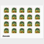 Sticker Carré Joyeuse fête de la Saint-Patrick festive (Feuille)