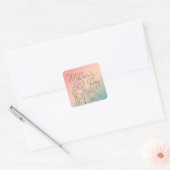 Sticker Carré Joyeuse fête des Mères (Enveloppe)