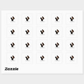 Sticker Carré Joyeuse fête des Pères (Feuille)