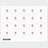 Sticker Carré Joyeuse Fête Maman  (Feuille)