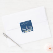 Sticker Carré Joyeuse Hanouka (Enveloppe)