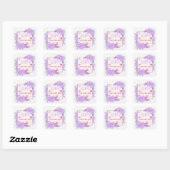 Sticker Carré Joyeuse Saint-Valentin (Feuille)