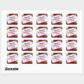 Sticker Carré Joyeuse Saint-Valentin (Feuille)