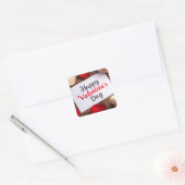 Sticker Carré Joyeuse Saint-Valentin (Enveloppe)