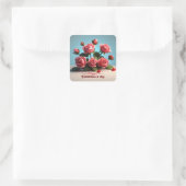 Sticker Carré Joyeuse Saint-Valentin (Sac)