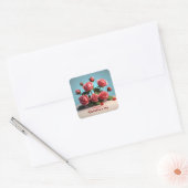 Sticker Carré Joyeuse Saint-Valentin (Enveloppe)