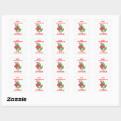 Sticker Carré Joyeuse Saint-Valentin (Feuille)