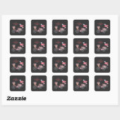 Sticker Carré Joyeuse Saint-Valentin 2023 Images pour les amoure (Feuille)