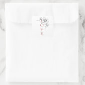 Sticker Carré Joyeuse Saint-Valentin 2023 - L'amour est l'amour (Sac)