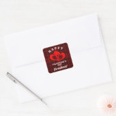 Sticker Carré Joyeuse Saint-Valentin chéri(e) (Enveloppe)