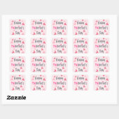 Sticker Carré Joyeuse Saint-Valentin Saint-Valentin (Feuille)