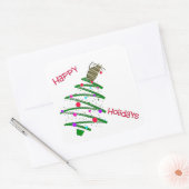 Sticker Carré Joyeuses fêtes (Enveloppe)