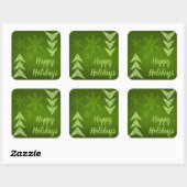 Sticker Carré Joyeuses fêtes ! (Feuille)