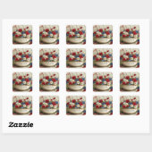 Sticker Carré Joyeux 4 juillet (Feuille)