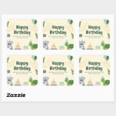 Sticker Carré Joyeux anniversaire 🎂 🎉 (Feuille)