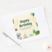 Sticker Carré Joyeux anniversaire 🎂 🎉 (Enveloppe)