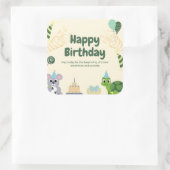 Sticker Carré Joyeux anniversaire 🎂 🎉 (Sac)