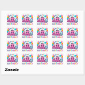Sticker Carré Joyeux anniversaire (Feuille)