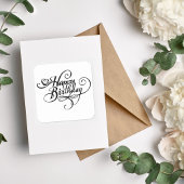 Sticker Carré Joyeux anniversaire