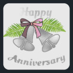 Sticker Carré Joyeux anniversaire :<br><div class="desc">Joyeux Anniversaire : Sticker Carré pour sceller toutes vos Invitations ainsi que les cartes de voeux,  Vous obtiendrez ce design sur le livre d'or,  la bague de clé les a combinés et vous avez un cadeau parfait pour l'anniversaire mariage ou comme une offrande après la célébration.</div>