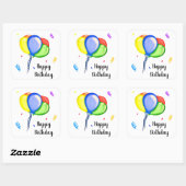 Sticker Carré Joyeux anniversaire (Feuille)