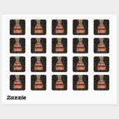 Sticker Carré Joyeux anniversaire (Feuille)