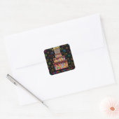 Sticker Carré Joyeux anniversaire (Enveloppe)