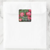 Sticker Carré Joyeux anniversaire Cherry Parfait Rose #5-1 (Sac)