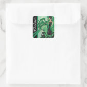 Sticker Carré Joyeux anniversaire Diva Girl | Nom do-it-yourself (Sac)