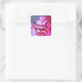 Sticker Carré Joyeux anniversaire Dorothy (Sac)