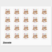 Sticker Carré Joyeux Anniversaire Goldendoodle Chiens Anniversai (Feuille)