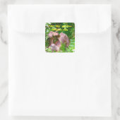 Sticker Carré Joyeux bébé Rainforest Yoga (Sac)